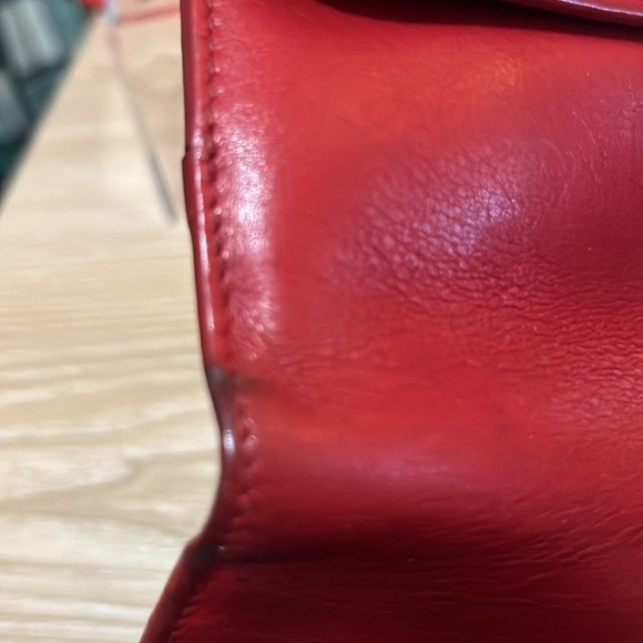 Gucci Vintage Horsebit Red Leather Wallet - Picture 10 of 13